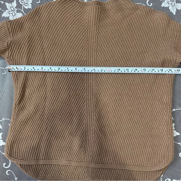 Aritzia Babaton Chalmers Wool Linen Mock
Neck Sweater Brown Sz Small - Picture 8 of 8